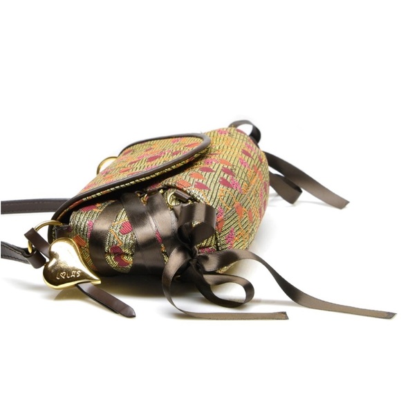 PIERO GUIDI Lola's • I Have an Angel • Metallic Gold Lamé Crossbody Bag - Picture 6 of 6